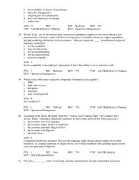 Management Chapter 18 2 Higher customer satisfaction allows companies to pay lower wages&nbsp;