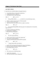 Marketing Chapter 2 the Value Customer Perceives Product