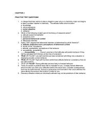 Business Communication Chapter 3 Which of the following is not part of the theory of reasoned action?&nbsp;