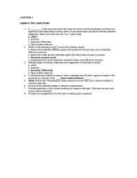Business Communication Chapter 4 Scale Assumes Each Item Taps The