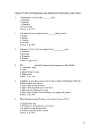 Art History Chapter 17 St Marks 1731 Venice Was Inspired Which