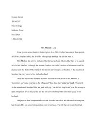 Story Of An Hour Essay