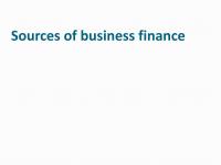 Source of finance