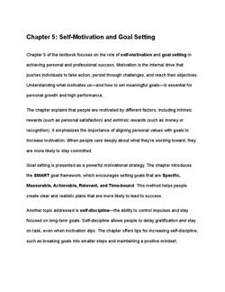 In Conclusion Chapter 5 Demonstrates That Self