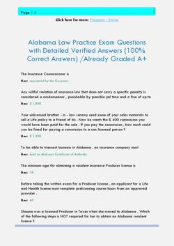 Ans:pass The Alabama Written Examination James