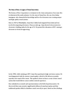 The Story of Bose: A Legacy of Sound Innovation