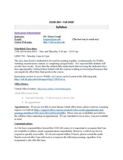 Ccob 204 Fall 2020 Syllabus