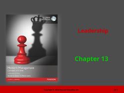 Leadership Chapter 13