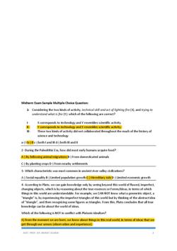 Midterm Exam Sample Essay Multiple Choice Questions 2023 fall