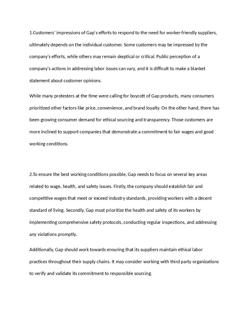 Customers Impressions Of Gap’s Effort