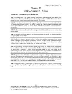 Chapter 13open Channel Flow 13 9cknowing The Average