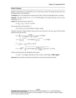 Chapter 12compressible Flow 12 132the Thrust Developed
