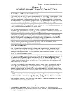 Chapter 6momentum Analysis Of Flow Systems 6 10cthe