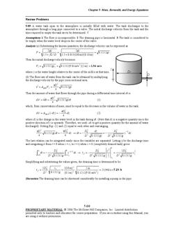 Chapter 5mass Bernoulli And Energy Equations 5 90the
