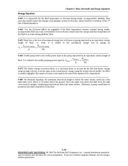Chapter 5mass Bernoulli And Energy Equations 5