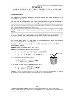 Chapter 5mass Bernoulli And Energy Equations 5 7air Is