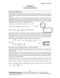 Chapter 8flow In Pipes 8 9cthe Region From The Tube