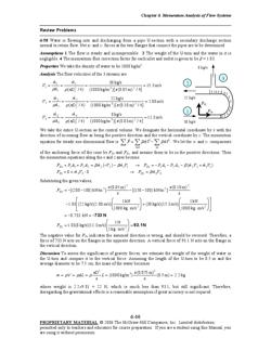 Chapter 6momentum Analysis Of Flow Systems 6 59a