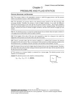 Chapter 3pressure And Fluid Statics 3 8ethe Pressure