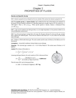 Chapter 2properties Of Fluids 2 6a Balloon Is Filled