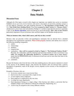 Chapter 2 Data Models Each Vehiclecan Be Driven By