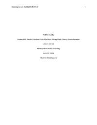 Netflix Case Study Running head