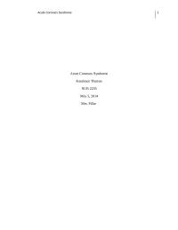 Acute coronary Syndrome