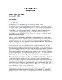 assignment e-commerce