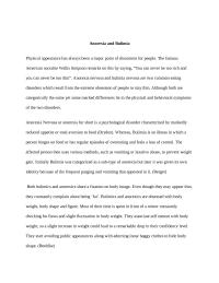 Anorexia and Bulimia