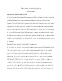 State of the Nation Address