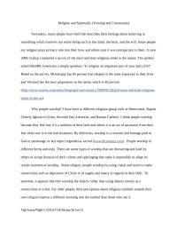 Spirituality and Worship