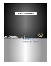 Strategy Management&ndash;McDonalds Case