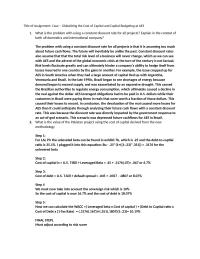 Globalizing the Cost of Capital and Capital Budgeting at AES