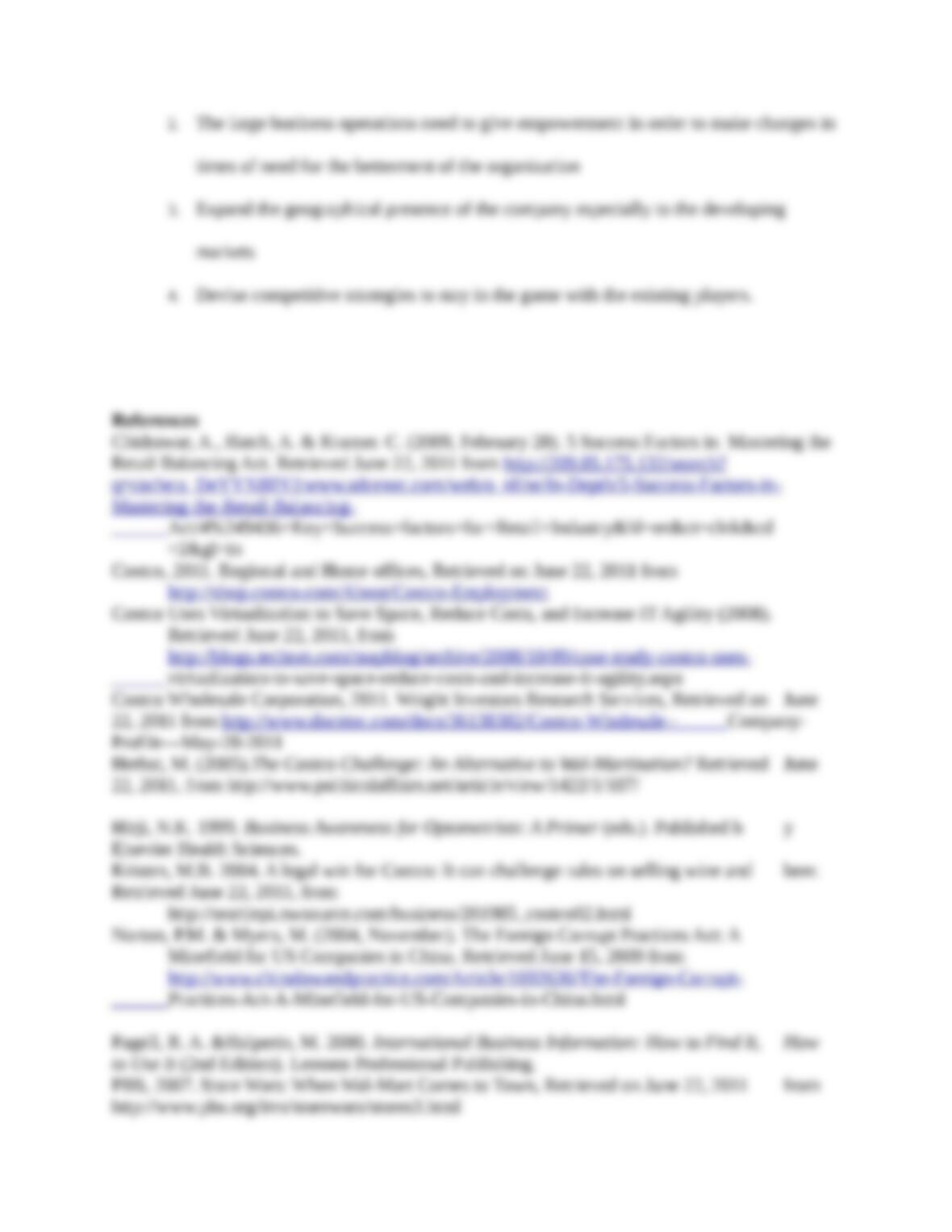 Costco external analysis essay example image