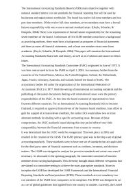 The International Accounting Standards Board (IASB)