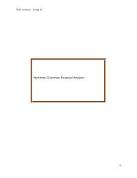 NORTHROP GRUMMAN FINANCIAL ANALYSIS