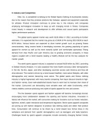 Nike Industry and Competition