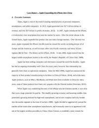 Case Report – Apple Enters iPhone into Chinese Market
