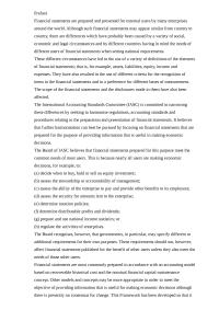 Accounting PrefaceFinancial