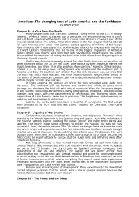 Americas: The changing face of Latin America and the Caribbean by Peter Winn