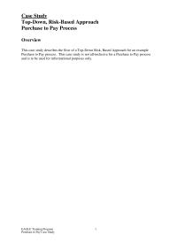 Case Case StudyTopDown RiskBased